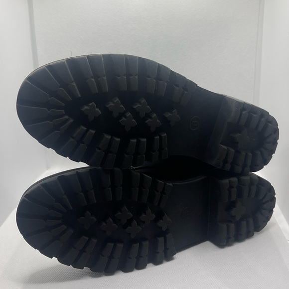 Girls' Zipper Lace-Up Boots Black Size 6 - Picture 7 of 12